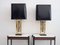 Gold Table Lamps with Black Shades by Philippe Cheverny, 1970s, Set of 2 14