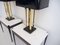 Gold Table Lamps with Black Shades by Philippe Cheverny, 1970s, Set of 2, Image 6