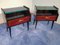 Mid-Century Italian Rosewood Nightstands with Double Glass, 1960s, Set of 2 7