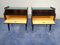 Mid-Century Italian Rosewood Nightstands with Double Glass, 1960s, Set of 2 8