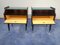 Mid-Century Italian Rosewood Nightstands with Double Glass, 1960s, Set of 2, Image 8