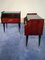 Mid-Century Italian Rosewood Nightstands with Double Glass, 1960s, Set of 2 3