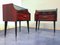 Mid-Century Italian Rosewood Nightstands with Double Glass, 1960s, Set of 2, Image 5