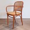 No. 811 Prague Dining Chairs by Josef Hoffmann, 1960s, Set of 4 1