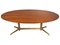 Mid-Century Italian Oval Walnut Dining Table, 1950s 1