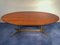 Mid-Century Italian Oval Walnut Dining Table, 1950s 2