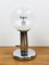 Italian Hand Blown Murano Glass Table Lamp on Chrome Base from Targetti, 1960s 1