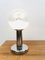 Lampada da tavolo in vetro di Murano soffiato a mano su base cromata di Targetti, Italia, anni '60, Immagine 2
