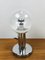 Italian Hand Blown Murano Glass Table Lamp on Chrome Base from Targetti, 1960s, Image 6