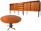 Italienischer Mid-Century Teak Esstisch & Stühle, 1960er, 4er Set 1