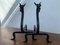 Andirons in the Style of Edward Schneck, 1950s, Set of 2 3