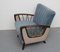 Blue Gray Lounge Chair, 1950s 9