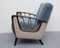 Blue Gray Lounge Chair, 1950s 8