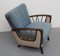 Blue Gray Lounge Chair, 1950s 7