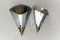 Art Deco Nickel-Plated Metal Prism Corner Sconces, 1920s, Set of 2, Image 12