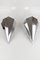 Art Deco Nickel-Plated Metal Prism Corner Sconces, 1920s, Set of 2, Image 16