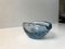 Blue Murano Bubble Glass Ashtray from Seguso, 1950s, Image 5