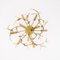 Brass Branches Chandelier by Willy Daro, 1970s 8