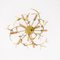 Brass Branches Chandelier by Willy Daro, 1970s, Image 8