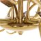 Brass Branches Chandelier by Willy Daro, 1970s 21