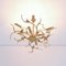 Brass Branches Chandelier by Willy Daro, 1970s 7