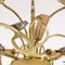 Lámpara de araña con ramas de latón de Willy Daro, años 70, Imagen 13