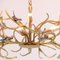 Brass Branches Chandelier by Willy Daro, 1970s 22