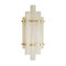 Blown Murano Glass Tube and Brass Wall Lights, 1980s, Set of 2, Image 1