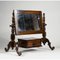 Antique Italian Walnut Dressing Table Mirror with Drawer, Image 4