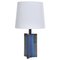 Large Danish Modern Blue Table Lamp from Søholm, 1960s 1