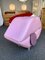 Italian Leather Mouth Pouf Stool, 1990s 4