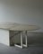 Large Vintage Italian Marble and Steel Dining Table, 1980s, Image 6