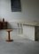 Large Vintage Italian Marble and Steel Dining Table, 1980s 2