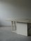 Large Vintage Italian Marble and Steel Dining Table, 1980s 5