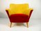 Club Armchair in Red and Yellow, 1930s, Image 9