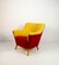 Club Armchair in Red and Yellow, 1930s, Image 3