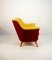 Club Armchair in Red and Yellow, 1930s, Image 6