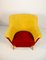 Club Armchair in Red and Yellow, 1930s, Image 8