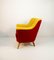 Club Armchair in Red and Yellow, 1930s, Image 4