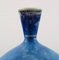 Swedish Modern Handmade Studio Ceramic Vase by Berndt Friberg 4