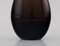 Drop-Shaped Vase in Mocha Brown Mouth Blown Art Glass from Salviati, Italy, 1960s 4