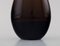 Drop-Shaped Vase in Mocha Brown Mouth Blown Art Glass from Salviati, Italy, 1960s, Image 4