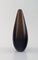 Drop-Shaped Vase in Mocha Brown Mouth Blown Art Glass from Salviati, Italy, 1960s 2