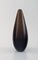 Drop-Shaped Vase in Mocha Brown Mouth Blown Art Glass from Salviati, Italy, 1960s, Image 2