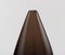 Drop-Shaped Vase in Mocha Brown Mouth Blown Art Glass from Salviati, Italy, 1960s 3