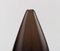 Drop-Shaped Vase in Mocha Brown Mouth Blown Art Glass from Salviati, Italy, 1960s, Image 3