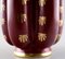 Gilded Collection of Red Rubin Ceramics with Red Glaze from Upsala-Ekeby, 1930s, Set of 7, Image 3