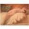 French Art Deco Naked Young Beauty on Lambskin Pastel, 1920s 1