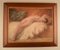 Französischer Art Deco Junge Schönheit auf Lammfell Pastell, 1920er 2