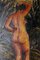 Oil on Board Portrait of Nude Woman, 1920s 3